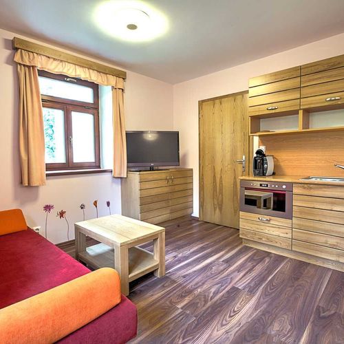 Apartament 2-osobowy z prysznicem z aneksem kuchennym (możliwa dostawka)