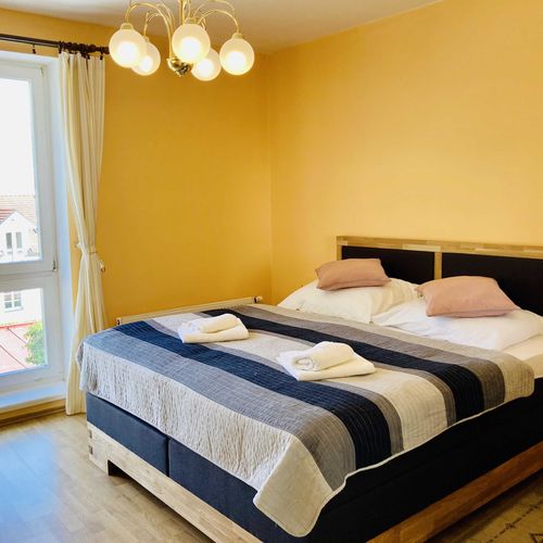 Apartman s manželskou postelí s 1 ložnicí (s možností přistýlky)