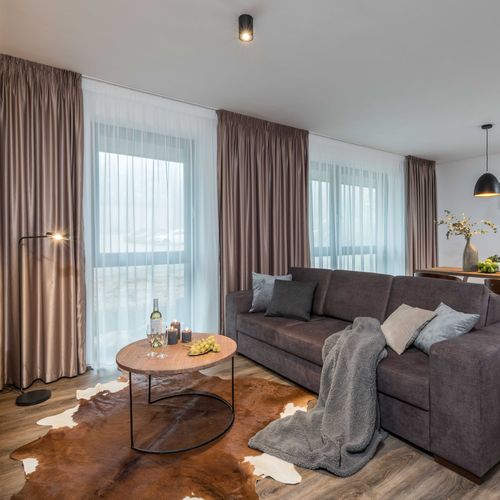 Apartman se sprchou  s manželskou postelí s 1 ložnicí (s možností přistýlky)