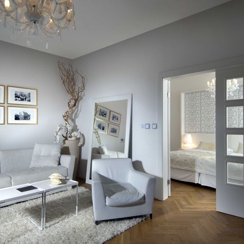 Apartament deluxe cu cadă cu 1 camera pentru 2 pers. (se poate solicita pat suplimentar)
