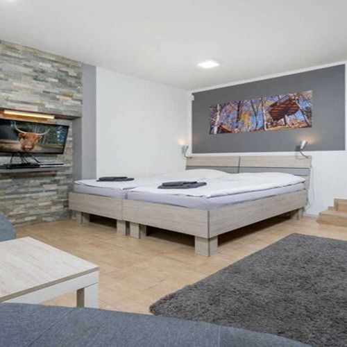 Apartman s manželskou postelí s 1 ložnicí (s možností přistýlky)