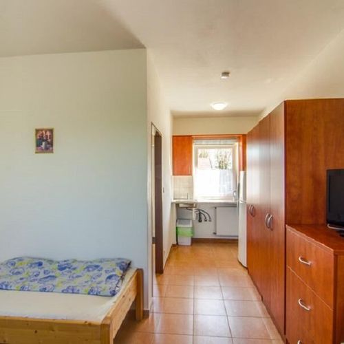 Apartament cu duș cu chicinetă proprie cu 1 camera pentru 3 pers. (se poate solicita pat suplimentar)