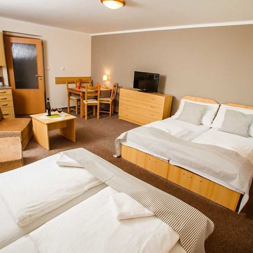 Apartman s koupelnou s vlastní kuchyňkou pro 4 os. s 1 ložnicí (s možností přistýlky)
