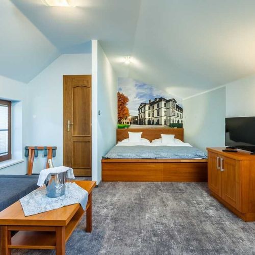 Studio Apartman s vanou s manželskou postelí s 1 ložnicí