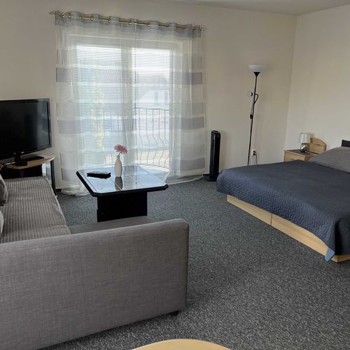 Apartament studio cu chicinetă proprie cu 1 camera pentru 1 pers. (se poate solicita pat suplimentar)