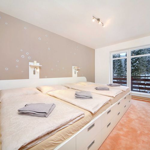 Apartman s balkónem se sprchou pro 4 os. s 1 ložnicí