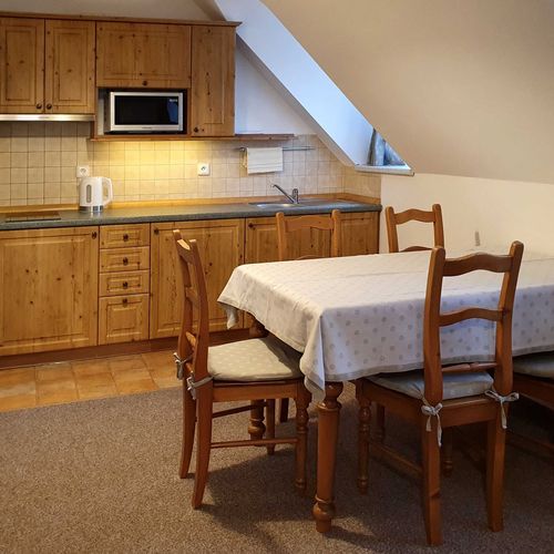 Apartman se sprchou s vlastní kuchyňkou s manželskou postelí s 1 ložnicí (s možností přistýlky)