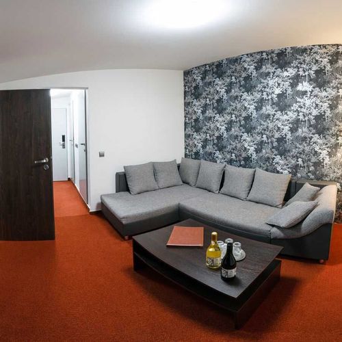 Rodinný  Apartman s manželskou postelí s 1 ložnicí (s možností přistýlky)