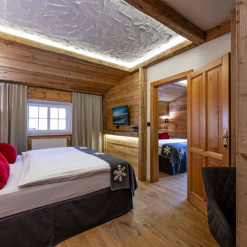 Apartament 4-osobowy Wielki z widokiem na góry z 2 pomieszczeniami sypialnianymi