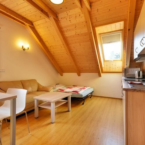 Apartman se sprchou s vlastní kuchyňkou pro 4 os. s 1 ložnicí