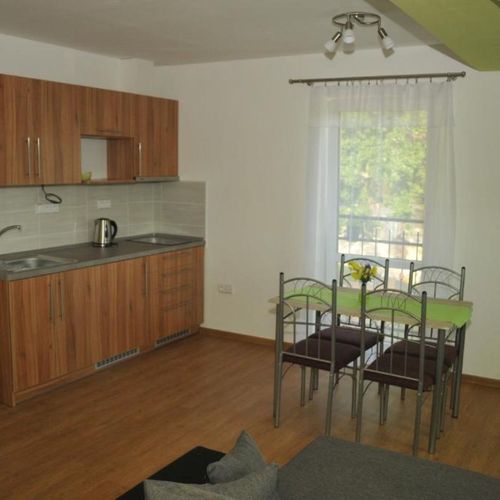 Apartament cu duș cu chicinetă proprie cu 2 camere pentru 4 pers. (se poate solicita pat suplimentar)