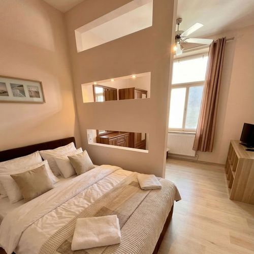 Apartman se sprchou s vlastní kuchyňkou pro 3 os. s 1 ložnicí
