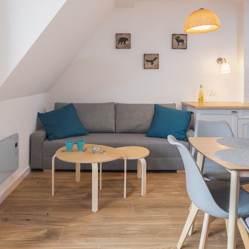 Apartament 6-osobowy na piętrze z widokiem na góry z 3 pomieszczeniami sypialnianymi