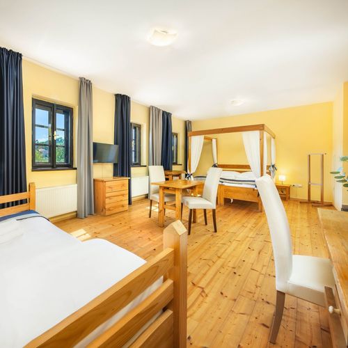 Camera tripla deluxe cu vedere spre râu