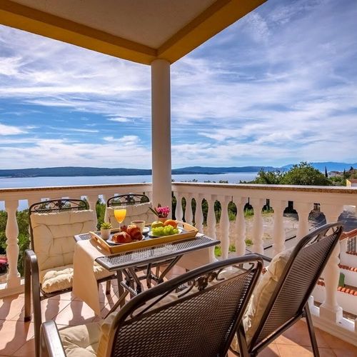 Premium Apartman s manželskou postelí s 1 ložnicí s výhledem na moře (s možností přistýlky)