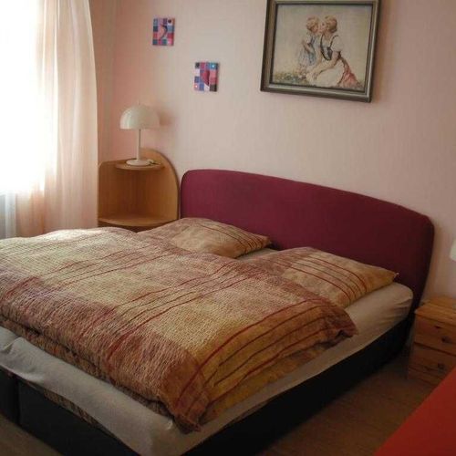 Apartman s vlastní kuchyňkou s manželskou postelí s 1 ložnicí s výhledem na město