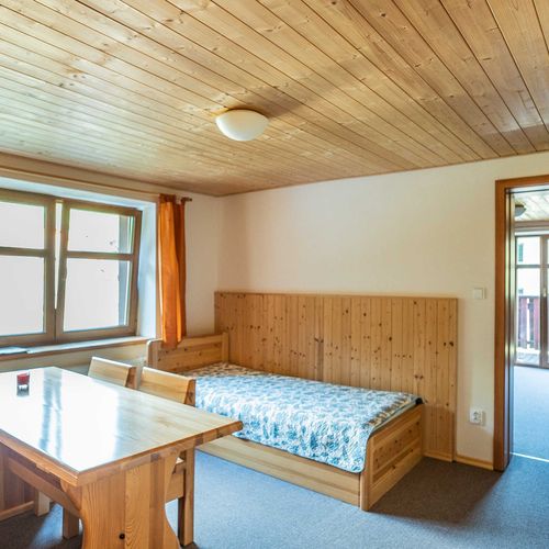 Apartman s vlastní kuchyňkou pro 3 os. s 1 ložnicí s výhledem na sjezdovku (s možností přistýlky)