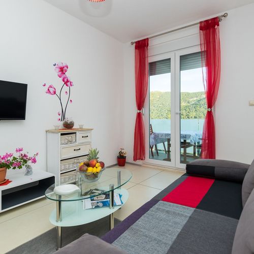 Apartament 4-osobowy z klimatyzacją z widokiem na morze z 1 pomieszczeniem sypialnianym A-17831-a