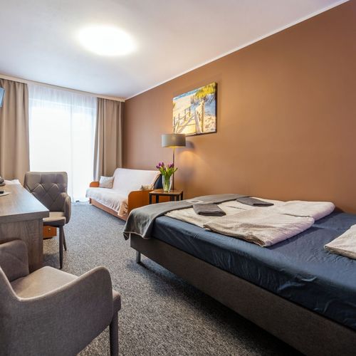 Pokój 4-osobowy na piętrze z balkonem