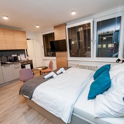 Apartament cu duș cu bucătărie proprie cu 1 camera pentru 2 pers.
