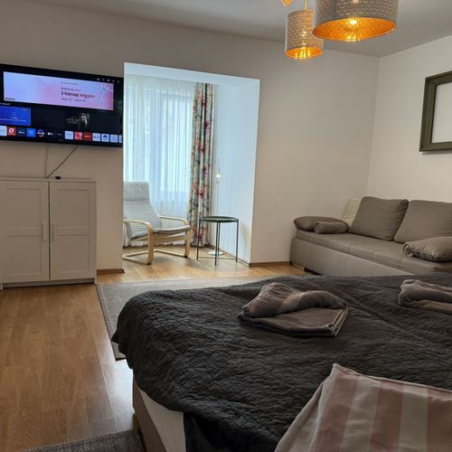 Apartament 4-osobowy Privilege tV z płaskim ekranem z 2 pomieszczeniami sypialnianymi (możliwa dostawka)