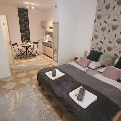 Apartament la parter cu vedere spre curte cu 1 camera pentru 2 pers.