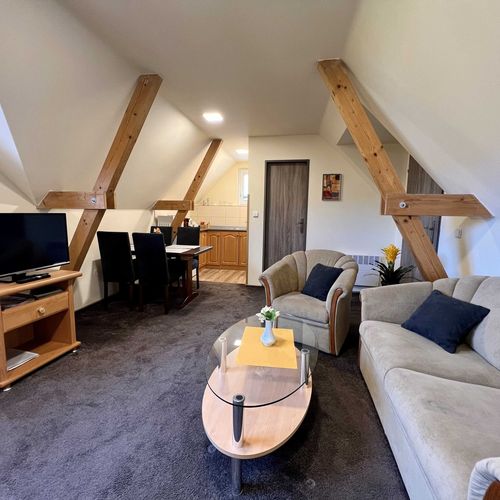 Apartament studio cu duș cu 1 camera pentru 5 pers.