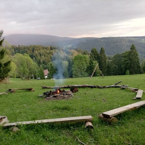 Gospodarstwo agroturystyczne 12-osobowy Tourist z widokiem na góry (możliwa dostawka)
