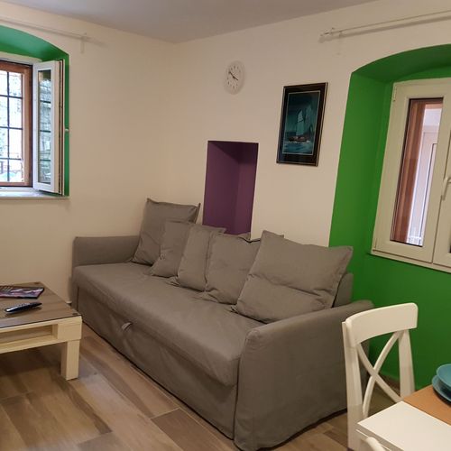 Apartament cu aer condiționat cu terasă cu 2 camere pentru 5 pers. K-17984