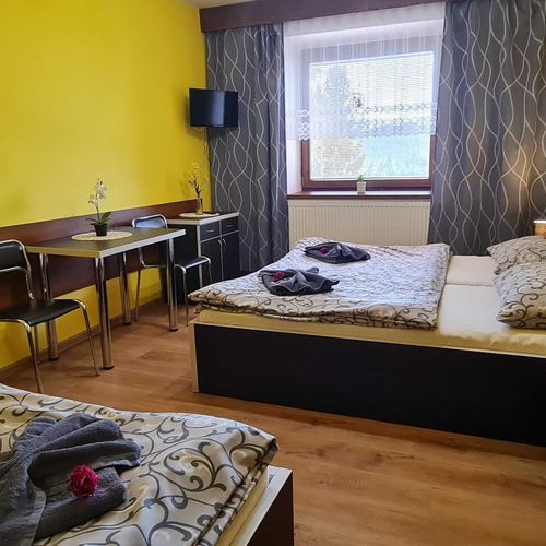 Camera twin cu duș (se poate solicita pat suplimentar)