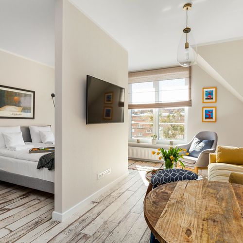 Apartament studio la etaj cu 1 camera pentru 3 pers.