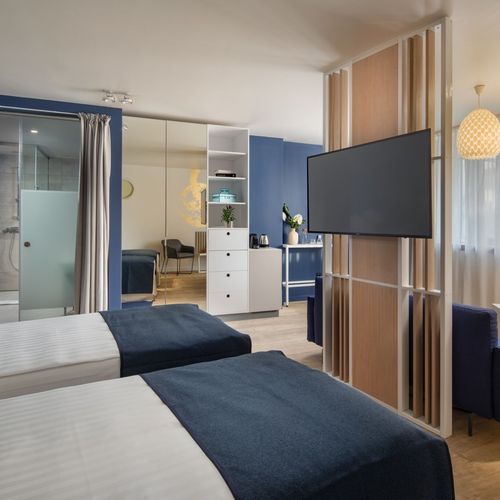 Suita lCD TV with private bathroom cu 1 camera pentru 2 pers.