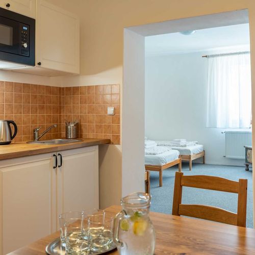 Apartman se sprchou s vlastní kuchyňkou pro 3 os. s 1 ložnicí