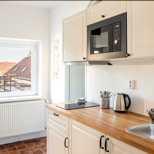 Apartman s terasou s vlastní kuchyňkou pro 6 os. se 2 ložnicemi