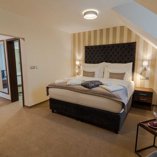 Apartament 2-osobowy Deluxe z prysznicem (możliwa dostawka)