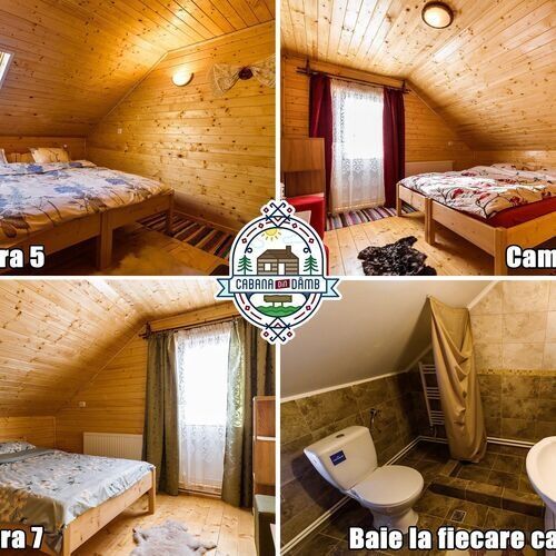 Cabană întreaga unitate cu vedere spre pădure pentru 15 pers. (se inchirieaza doar integral)