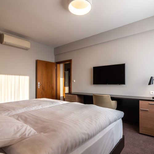 Apartman se sprchou s klimatizací pro 2 os. (s možností přistýlky)