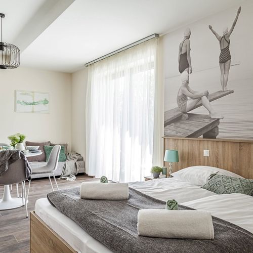 Apartament design family cu 1 camera pentru 4 pers.