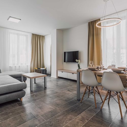 Apartman se sprchou s vlastní kuchyňkou s manželskou postelí s 1 ložnicí (s možností přistýlky)