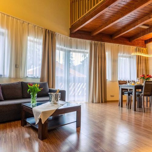 Apartament 4-osobowy Deluxe z prysznicem (możliwa dostawka)