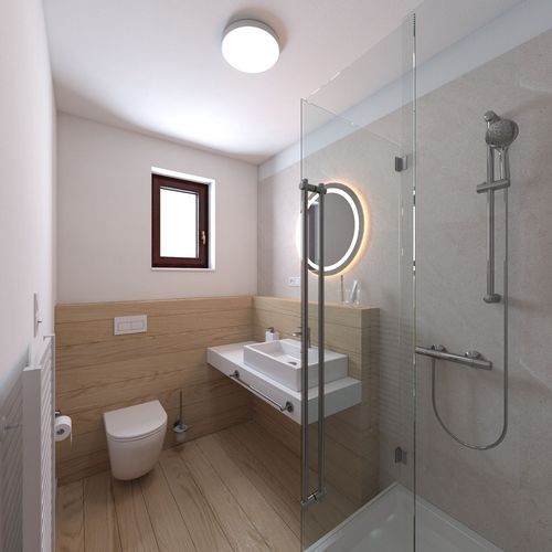 Apartman s balkónem se sprchou s manželskou postelí s 1 ložnicí (s možností přistýlky)
