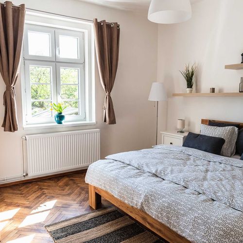 Apartman s vlastní kuchyňkou s manželskou postelí s 1 ložnicí (s možností přistýlky)
