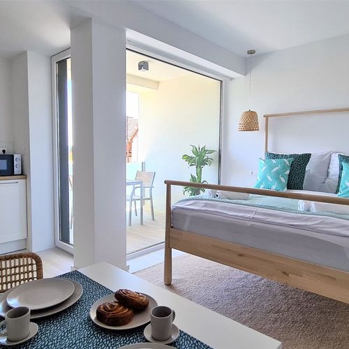 Studio Apartman s terasou s manželskou postelí s 1 ložnicí