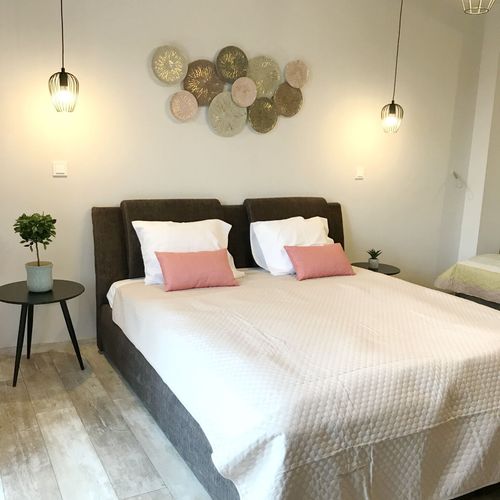 Apartament 2-osobowy z tarasem z widokiem na jezioro z 1 pomieszczeniem sypialnianym (możliwa dostawka)