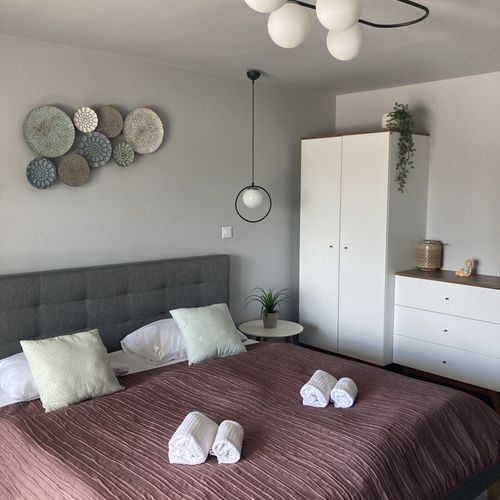 Apartament 2-osobowy z klimatyzacją z widokiem na jezioro z 1 pomieszczeniem sypialnianym