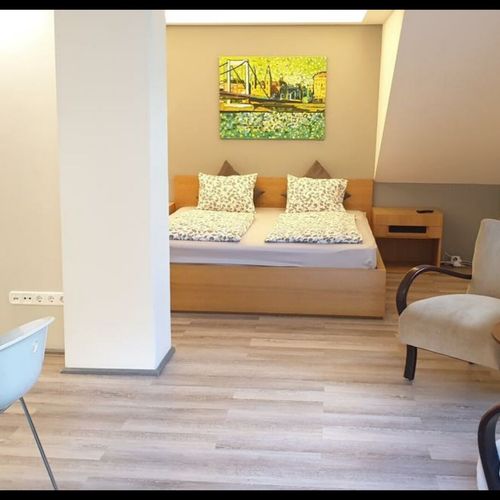 Apartman s manželskou postelí s 1 ložnicí s výhledem do zahrady přízemní (s možností přistýlky)