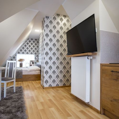 Apartament 2-osobowy na poddaszu z widokiem na góry z 1 pomieszczeniem sypialnianym