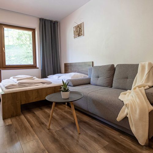 Apartament studio cu duș pentru 2 pers. (se poate solicita pat suplimentar)