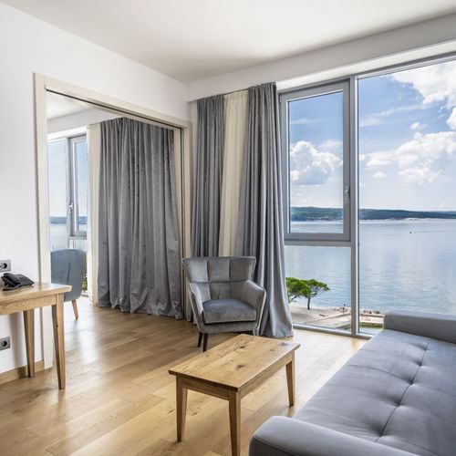 Deluxe Suita s manželskou postelí s 1 ložnicí s výhledem na moře