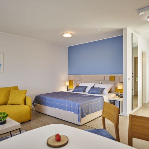 Apartament studio cu balcon cu 1 camera pentru 2 pers.